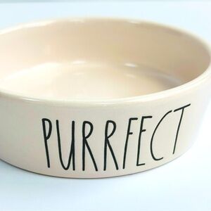 Rae Dunn Purrrrfect Cat Kitten‎ Food Ceramic Stoneware Bowl Non-toxic